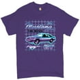 thumbnail image 1 of Tee Hunt Ford Mustang GT The Boss T-Shirt Muscle Car Licensed Ford Men's Novelty Shirt, Purple, Small, 1 of 5