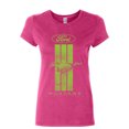 thumbnail image 1 of Tee Hunt Ford Mustang Green Stripe Women's T-Shirt Classic American Muscle, Pink, 3X-Large, 1 of 5