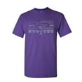 thumbnail image 1 of Tee Hunt Ford Mustang Honeycomb Grille T-Shirt Legendary American Muscle Mens Shirt, Purple, Large, 1 of 5