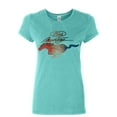 thumbnail image 1 of Tee Hunt Ford Mustang Logo Women's T-Shirt Novelty T-Shrit GT Shelby Cobra Boss 302 Muscle Tee, Light Blue, Large, 1 of 5