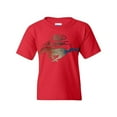 thumbnail image 1 of Tee Hunt Ford Mustang Logo Youth T-Shirt GT Shelby Cobra Boss 302 Tee, Red, Large, 1 of 5