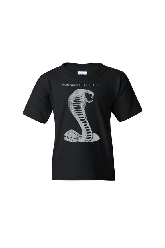 Ford Mustang Shelby Cobra 50 Years Kids T-Shirt Anniversary Jet Boys Girls Tee