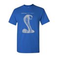 thumbnail image 1 of Tee Hunt Ford Mustang Shelby Cobra 50 Years T-Shirt Anniversary Jet Men's Novelty Shirt, Blue, XX-Large, 1 of 5
