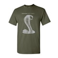 thumbnail image 1 of Tee Hunt Ford Mustang Shelby Cobra 50 Years T-Shirt Anniversary Jet Men's Novelty Shirt, Military Green, 4X-Large, 1 of 5