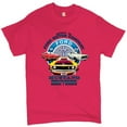 thumbnail image 1 of Tee Hunt Ford Mustang T-Shirt Detroit Mi. 1903 Ford Motor Company Licensed Men's Tee, Hot Pink, 5X-Large, 1 of 5