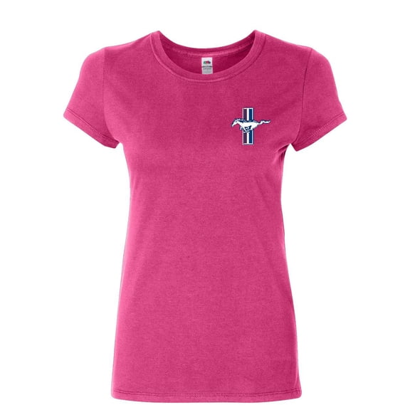 Tee Hunt Ford Mustang The Legend Lives T-Shrit Classic Muscle Cars Women's T-Shirt Tee, Pink, XX-Large