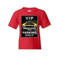 thumbnail image 1 of Tee Hunt Ford Mustang VIP Parking Only Youth T-Shirt Yellow Boss 302 Muscle Car Kids Tee, Red, Medium, 1 of 5