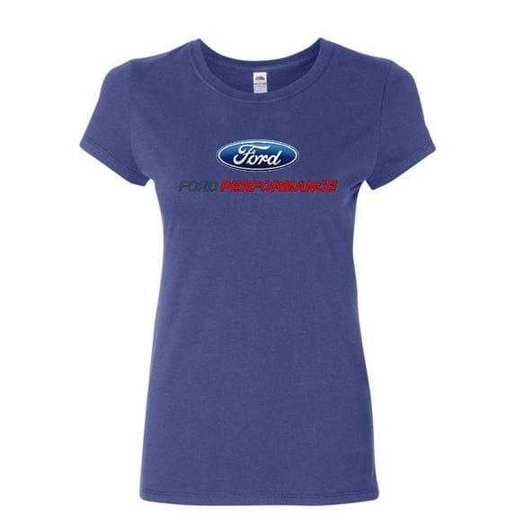Tee Hunt Ford Performance Cotton T-Shirt Ford Mustang GT ST Racing, Blue, Large