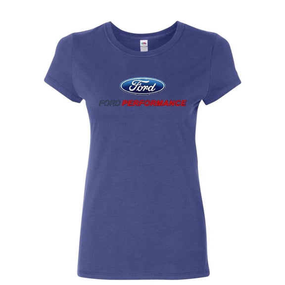Tee Hunt Ford Performance Cotton T-Shirt Ford Mustang GT ST Racing, Blue, X-Large