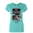 thumbnail image 1 of Tee Hunt Ford Pickup Trucks F-150 Women's T-Shirt Offroad Country Built Tough 4X4 Shirt, Light Blue, X-Large, 1 of 5