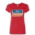 thumbnail image 1 of Tee Hunt Ford Trucks Old Sign Cotton T-Shirt Licensed Ford Built Tough, Red, Small, 1 of 5