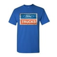 thumbnail image 1 of Tee Hunt Ford Trucks Old Sign T-Shirt Licensed Ford Built Tough Shirt, Blue, Large, 1 of 5