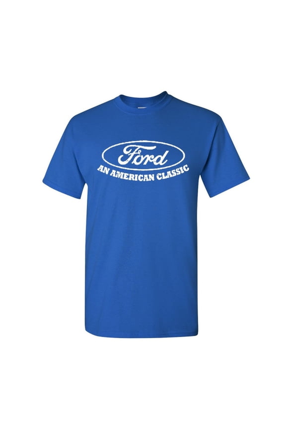 Ford an American Classic T-Shirt Ford Truck Licensed Shirt, Blue, Large
