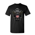 thumbnail image 1 of Tee Hunt Freedom Rock T-Shirt Peace American Flag Bald Eagle 4th of July Mens Shirt, Black, Small, 1 of 5