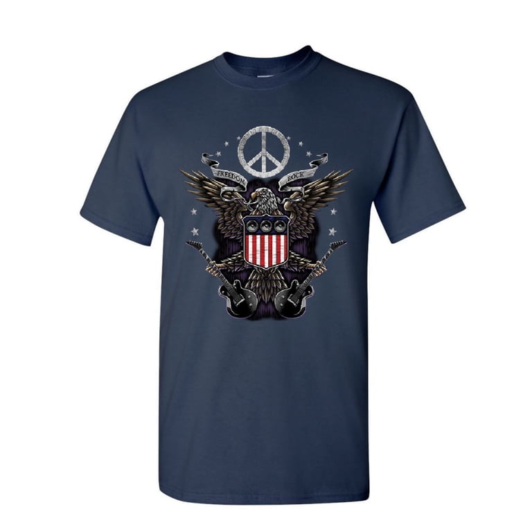 Débardeur (Tank Top) Homme Imprimé Freedom Rock - Drapeau US, Aigle, Guitare - 100% Coton