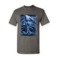 thumbnail image 1 of Tee Hunt Freedom of The Road T-Shirt Biker Born to be Wild MC Bald Eagle Mens Shirt, Charcoal, Large, 1 of 4