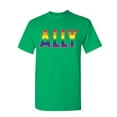 thumbnail image 1 of Tee Hunt Gay Pride Ally T-Shirt LGBT Gay Love Same Sex Marriage Rainbow Mens Shirt, Green, 3X-Large, 1 of 4