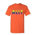 thumbnail image 1 of Tee Hunt Gay Pride Ally T-Shirt LGBT Gay Love Same Sex Marriage Rainbow Mens Shirt, Orange, 4X-Large, 1 of 4