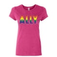 thumbnail image 1 of Tee Hunt Gay Pride Ally Women's T-Shirt LGBT Gay Love Same Sex Marriage Rainbow Shirt, Pink, XX-Large, 1 of 4