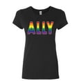 thumbnail image 1 of Tee Hunt Gay Pride Ally Women's T-Shirt LGBT Gay Love Same Sex Marriage Rainbow Shirt, 1 of 4