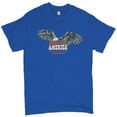 thumbnail image 1 of Tee Hunt God Bless America T-shirt 4th of July Bald Eagle Patriotic Men's Tee, Blue, XX-Large, 1 of 4