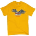 thumbnail image 1 of Tee Hunt God Bless America T-shirt 4th of July Bald Eagle Patriotic Men's Tee, Yellow, X-Large, 1 of 4