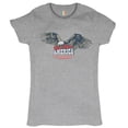 thumbnail image 1 of Tee Hunt God Bless America Women's T-Shirt Novelty T-Shirt 4th of July Bald Eagle Patriotic Tee, Gray, X-Large, 1 of 4