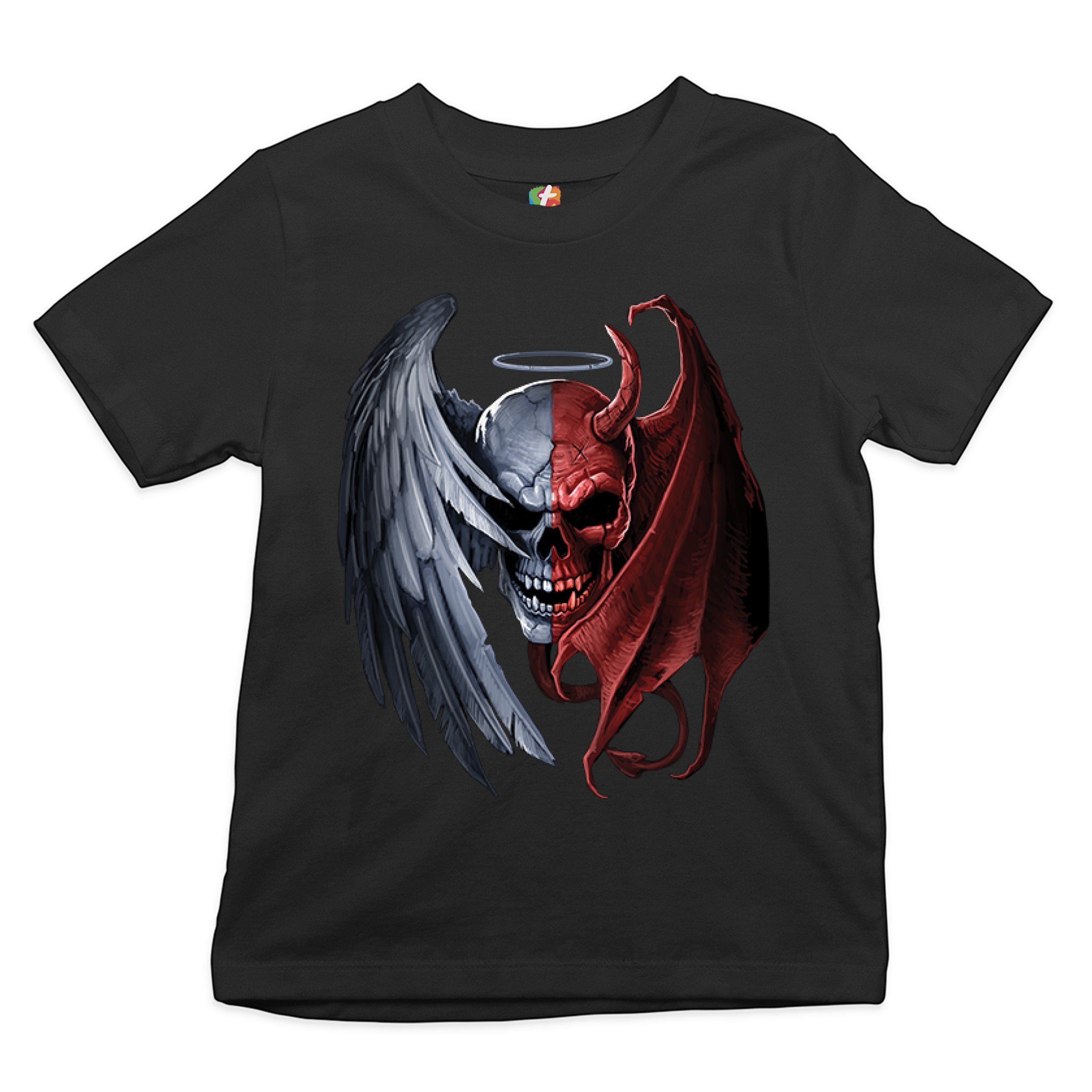 Tee Hunt Gothic Demon Angel Skull T-Shirt Horror Nightmare