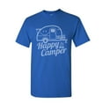 thumbnail image 1 of Tee Hunt Happy Camper T-Shirt RV Tourism Camping Summer Nature Travel Mens Shirt, Blue, Small, 1 of 5