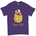 thumbnail image 1 of Tee Hunt Happy Easter Crazy Egg T-shirt Egg Tapping Religious Holiday Men's Tee, Purple, X-Large, 1 of 5