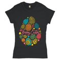 thumbnail image 1 of Tee Hunt Happy Easter T-Shirt Pascha Easter Eggs Jesus Ressurection Sunday Women's T-Shirt Tee, 1 of 5