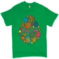 thumbnail image 1 of Tee Hunt Happy Easter T-Shirt Pascha Easter Eggs Men's Tee, Green, XX-Large, 1 of 5