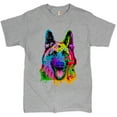 thumbnail image 1 of Tee Hunt Happy German Shepherd T-Shirt Andy Maxx Dog Men's Tee, Gray, Large, 1 of 5