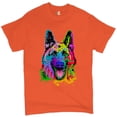 thumbnail image 1 of Tee Hunt Happy German Shepherd T-Shirt Andy Maxx Dog Men's Tee, Orange, XX-Large, 1 of 5