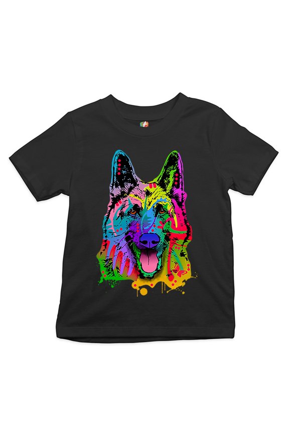 Happy German Shepherd Youth T-Shirt Andy Maxx Dog Kids