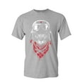 thumbnail image 1 of Tee Hunt Hardcore Biker Cat T-Shirt Adventurer Motorcycle Rider Kitten Mens Shirt, Gray, 5X-Large, 1 of 5
