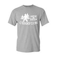 thumbnail image 1 of Tee Hunt Hide and Seek Champion T-Shirt Bigfoot Yeti Funny Humor Mens Shirt, Gray, Large, 1 of 5