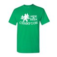 thumbnail image 1 of Tee Hunt Hide and Seek Champion T-Shirt Bigfoot Yeti Funny Humor Mens Shirt, Green, X-Large, 1 of 5