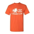 thumbnail image 1 of Tee Hunt Hide and Seek Champion T-Shirt Bigfoot Yeti Funny Humor Mens Shirt, Orange, Medium, 1 of 5