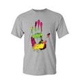 thumbnail image 1 of Tee Hunt High Five T-Shirt Melting Neon Dripping Hand Positive Multicolor Mens Shirt, Gray, XX-Large, 1 of 5