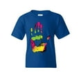 thumbnail image 1 of Tee Hunt High Five Youth T-Shirt Melting Neon Dripping Hand Positive Multicolor Kids Tee, Blue, X-Large, 1 of 5