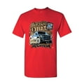 thumbnail image 1 of Tee Hunt Hit The Dirt Built Ford Tough T-Shirt F-150 Raptor Pickup Truck Shirt, Red, XX-Large, 1 of 5