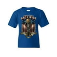 thumbnail image 1 of Tee Hunt Honor Their Sacrifice Youth T-Shirt POW MIA Military Remembrance Army Kids Tee, Blue, Small, 1 of 5