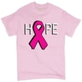 thumbnail image 1 of Tee Hunt Hope Breast Cancer Awareness Ribbon T-Shirt, Light Pink, Large, 1 of 5