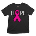 thumbnail image 1 of Tee Hunt Hope Breast Cancer Awareness Ribbon Youth T-Shirt Tee, 1 of 5