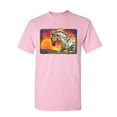 thumbnail image 1 of Tee Hunt Horse Prancing in Sunset T-Shirt Animal Wildlife Mare Stallion Mens Shirt, Light Pink, 3X-Large, 1 of 5