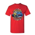 thumbnail image 1 of Tee Hunt Hot Rod Garage T-Shirt Where Dreams are Built US Classic Rebuild Mens Shirt, Red, Small, 1 of 5