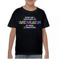 thumbnail image 1 of Tee Hunt How Am I Supposed to Live Love Laugh Youth T-Shirt Funny Sarcasm Kids, 1 of 5