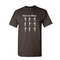thumbnail image 1 of Tee Hunt How to Floss T-Shirt New Dance Backpack Kid Tutorial Funny Trend Mens Shirt, Brown, Medium, 1 of 5