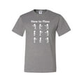 thumbnail image 1 of Tee Hunt How to Floss T-Shirt New Dance Backpack Kid Tutorial Funny Trend Mens Shirt, Gray, X-Large, 1 of 5